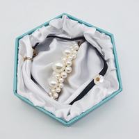 Emballage personnalisé pour petit bracelet en carton écologique, boîte à bracelet unique avec logo, forme hexagonale, fermeture magnétique