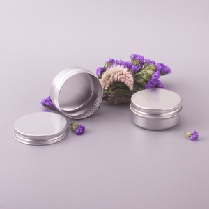 Envase de Aluminio Blanco de 50 ml, Lata Redonda Plateada, Frascos Metálicos para Bálsamo de Perfume Sólido - Product Image 1