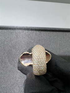 Anillo Unisex Personalizado de Plata de Ley con Moissanita VVS y Engaste Pavé Vintage OED Dia - Product Image 2