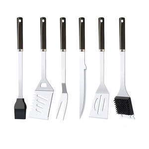 Ensemble d'outils de barbecue en acier inoxydable personnalisé avec ustensiles et accessoires pour barbecue au charbon de bois en plein air - Durable et portable - Product Image 1