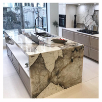 Dessus fabriqué en pierre de luxe du brésil, décoration de la maison, patagonie, granit, quartz