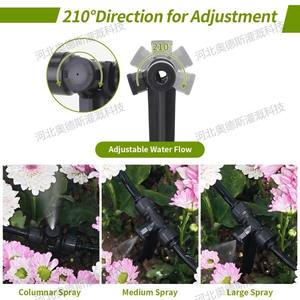 Kit de Riego por Goteo de Conexión Rápida, 15M, Tubería de 1/2 Pulgada, Riego Automático, Pulverización, Enfriamiento, Uso en Invernaderos y Jardines - Product Image 3