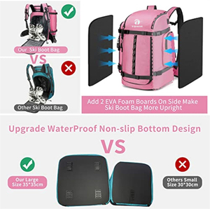 Scarponi da sci Snowboard borsa zaino da viaggio con esterno e <span class=keywords><strong>fondo</strong></span> impermeabile - Product Image 5