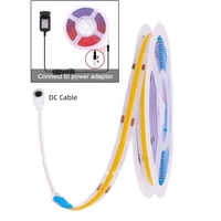 Led Cob Strip FCOB Fleksibel Strip Cahaya Usb Tv Backlight Flex 5V Ultra Tipis Cob Led Strip Kecil