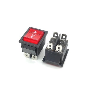 Interruptor basculante Spot Quick-Launch KCD1 6-Pin 2-Gear Rojo Iluminado con varios tipos - Product Image 4