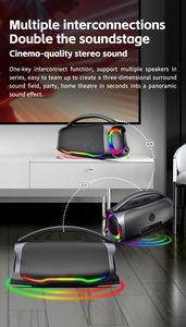 ลำโพงบลูทูธขนาดเล็กพกพาสะดวก พร้อมหูหิ้ว น้ำหนักเบา เหมาะสำหรับการเดินทางและใช้งานในสำนักงาน - Product Image 5