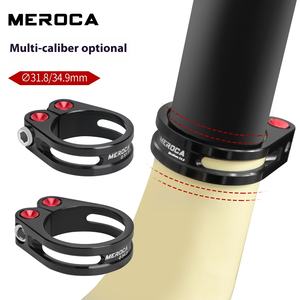 MEROCA J235 piezas de <span class=keywords><strong>bicicleta</strong></span> seguras aleación de aluminio 31,8/34,9mm Tubo de <span class=keywords><strong>sillín</strong></span> de <span class=keywords><strong>bicicleta</strong></span> de carretera <span class=keywords><strong>abrazadera</strong></span> de bloqueo Compatible con <span class=keywords><strong>abrazadera</strong></span> de tija de <span class=keywords><strong>sillín</strong></span> - Product Image 3