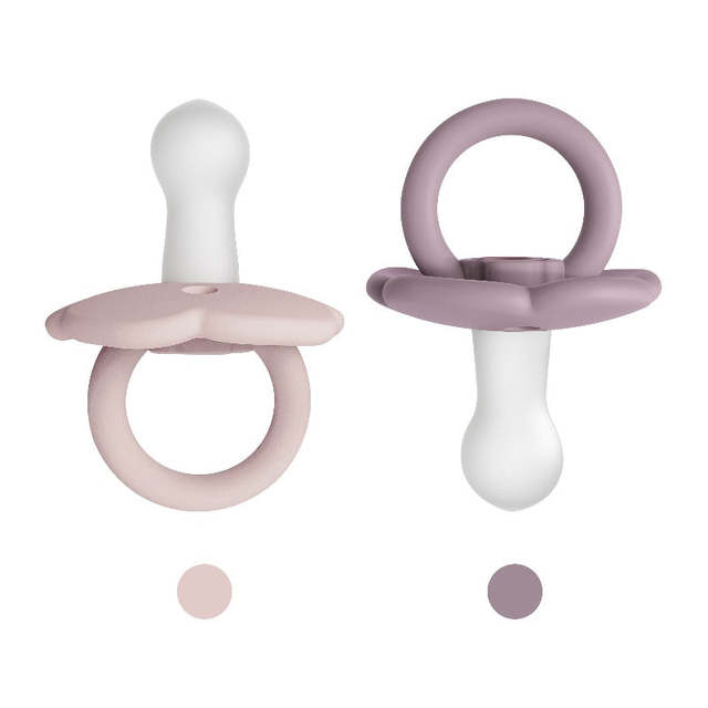 Nipple Shape Supporting Healthy Orofacial Development New Design Flower Baby Pacifier Soft Silicone Pacifier