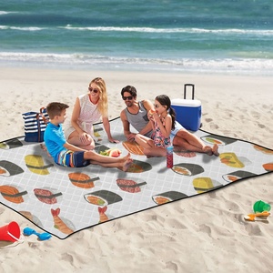 Hawaiian Custom Logo Food <b>Picnic</b> <b>Blankets</b> Foldable Hand Bag Washable Thickened Waterproof and Moisture-proof <b>Picnic</b> Mat - Product Image 5