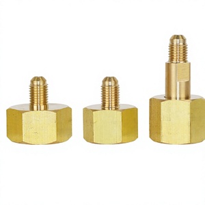 Adaptador de Latón Forjado de Envío Rápido 1/4 FLAREX a 1/4 <span class=keywords><strong>FIP</strong></span> Flexible para Tanque de Gas Refrigerante - Product Image 4