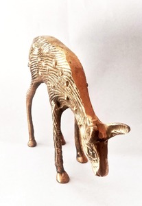 Vastu/Feng Shui Art Style Cerf Statue Laiton/Métal Longévité Animal Showpiece for Home/Office Decor and Gifts - Product Image 4