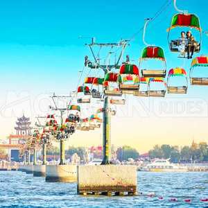 Outdoor Seilbahn Seilbahn Seilbahn Manege Luft seilbahn Hänge stuhl für Spaß und Abenteuer - Product Image 3