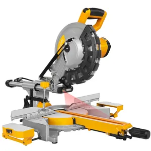 10" trolley miter saw household type aluminium plastic infrared woodworking cutter