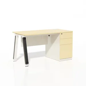 طاولة مكتب فاخرة خشبية، أثاث مكتب للمدير العصري، مكتب المدير التنفيذي