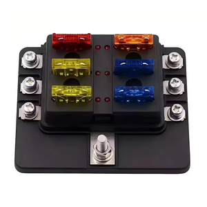 DC 12-24V 6 vías indicador LED rojo soporte de hoja bloque de alimentación caja de fusibles para coche RV remolque barco 12V - Product Image 6