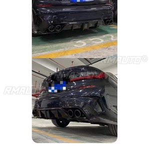 สปอยเลอร์กันชนหลังรถยนต์แบบดิฟฟิวเซอร์สีดำเงา สำหรับตกแต่ง BMW ซีรีส์ 3 รุ่น G20 G28 ปี 2020-2022 อุปกรณ์ตกแต่งรถยนต์ - Product Image 6