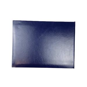 Porte-documents en cuir PU bleu marine A4 vierge personnalisable pour diplôme universitaire avec logo - Product Image 1