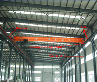 Pont roulant monopoutre LD de 1 à 20 tonnes, commande VFD, télécommande sans fil, pour levage de matériaux en atelier, directement de l'usine