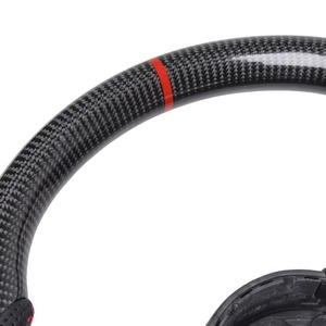 Volante de Fibra de Carbono Genuina de Estilo Mejorado Compatible con <span class=keywords><strong>Audi</strong></span> 7-21 RS3, 19-21 RS4, 17-21 RS5, 17-22 <span class=keywords><strong>A3</strong></span>, A4 - Product Image 2