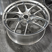 Jantes en alliage forgées PWC en carbone noir à rayons multiples et à déport profond, personnalisées OEM ODM, vente en gros pour ateliers de tuning et distributeurs