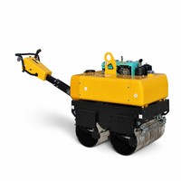 Compacteur vibrant diesel G110 11 CV, modèle RWYL33S, 17 kN, tambour de 680 mm, 840 kg, refroidi par eau, pour asphalte et sols