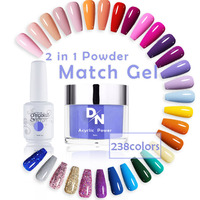 Poudre acrylique fluorescente pour ongles 2 en 1, poudre à tremper et poudre acrylique pour nail art néon, poudre acrylique brillante