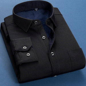 <span class=keywords><strong>Camicia</strong></span> da <span class=keywords><strong>uomo</strong></span> autunno inverno, calda, in rayon antibatterico, foderata in pile, slim fit, stile coreano, a maniche lunghe, tinta unita, di tendenza - Product Image 4