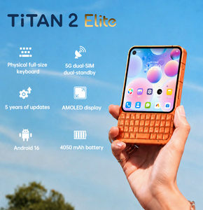 Unihertz Titan 2 Elite โทรศัพท์ขนาดเล็ก 4.03 นิ้ว แรม 12GB รอม 256GB ระบบปฏิบัติการ Android 16 แบตเตอรี่ 4050mAh รองรับ 5G ทั่วโลก สมาร์ทโฟนพร้อมคีย์บอร์ด QWERTY แบบกายภาพ - Product Image 2