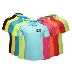 Custom Polo Shirt 100% Polyester Quick Dry Custom Logo Embroidered Sport Golf Work Uniform Unisex Polo Shirt