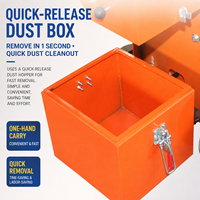 Meuleuse à béton robuste YMN-350 4 kW avec disque rond et système de collecte des poussières intégré