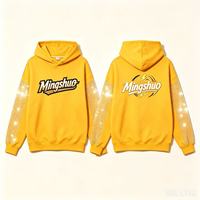Sweat-shirts à capuche surdimensionnés pour hommes avec logo personnalisé, col rembourré, polyester/coton, impression par transfert thermique, coupe-vent, écologiques
