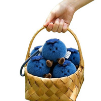 [Blueberry Lucky Cat] Gantungan Tas & Gantungan Kunci Boneka Blueberry untuk Perlindungan dari Keberuntungan Buruk