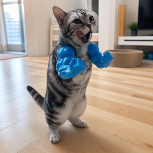 Pendentif fantaisie amusant en forme de bras musclés imprimés en 3D pour chat, accessoire photo original, jouet de blague pour chats et chiens - Product Image 5