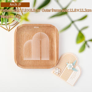 Emporte-pièces 3D personnalisés en plastique pour arche de <span class=keywords><strong>mariage</strong></span> arc-en-ciel 2026, <span class=keywords><strong>tampon</strong></span> d'embossage en acrylique pour pâte à sucre pour la pâtisserie - Product Image 6