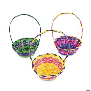 Cesta de Almacenamiento de Bambú Multicolor Natural Hecha a Mano, Ecológica, para Pascua, Personalizable, Exportada desde Vietnam - Product Image 5