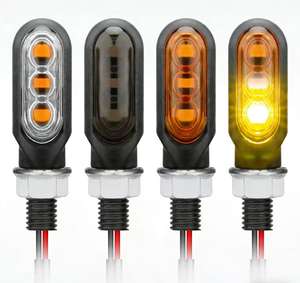 Indicatore di Direzione Sequenziale a 3 LED per Moto M10 - Mini Indicatore Impermeabile per Moto (Popolare in Germania) - Product Image 1