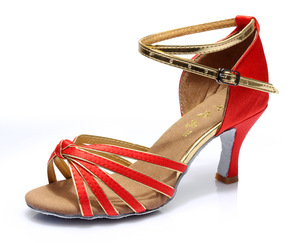 <span class=keywords><strong>Scarpe</strong></span> da Ballo Latino/Ballroom KSY Modello 027 per <span class=keywords><strong>Donna</strong></span>, Tacco Alto in Raso, per Allenamento Indoor e <span class=keywords><strong>Ginnastica</strong></span> - Product Image 6