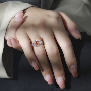 Anillos de Boda, Anillo de Compromiso con Circonita Morada Brillante y Colorida, Anillo de Lujo para Fiesta de Aniversario de Bodas - Product Image 4