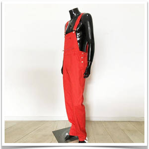 <span class=keywords><strong>Pantalon</strong></span> à bretelles <span class=keywords><strong>de</strong></span> <span class=keywords><strong>peintre</strong></span> <span class=keywords><strong>de</strong></span> l'industrie alimentaire pas cher 100% coton salopette rouge blanc vêtements <span class=keywords><strong>de</strong></span> <span class=keywords><strong>travail</strong></span> - Product Image 2