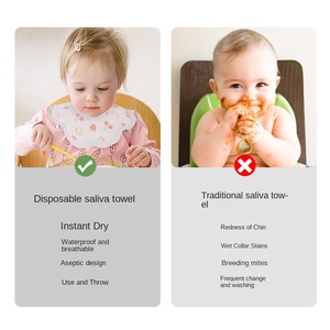 Dùng Một Lần 360 Độ Xoay Bé Drool Bib Không Thấm Nước Thấm Nước Cánh Hoa Thiết Kế Rửa Miễn Phí Cho Cô Gái Bé Trẻ Em Nước Bọt Khăn - Product Image 4