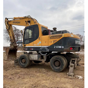 Excavatrice sur chenilles Hyundai 210W-9 de fabrication coréenne, modèle 2022, 90% neuve, haute efficacité, bon prix, R210W-9 avec moteur et pompe - Product Image 1
