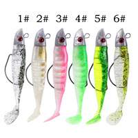 Leurre souple de pêche type poisson 13cm 26g, leurres de pêche avec hameçon, accessoires de pêche, leurre souple Pesca