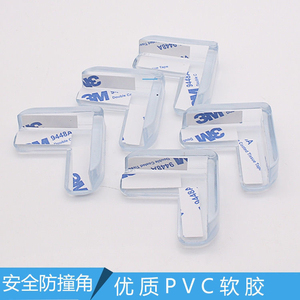 Protections d'angle en silicone transparent pour tables en verre, protections de sécurité adhésives 3M - Product Image 4
