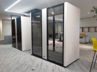 Cabine téléphonique Flexspace, cabine de réunion, pod insonorisé, nouveau studio portable, pod de bureau avec verre insonorisé et intimité intérieure.