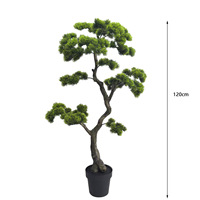 Plantes artificielles Bonsaï Pin artificiel Plantes d'intérieur d'accueil en pot Pin japonais Décoration de bureau Jardin zen
