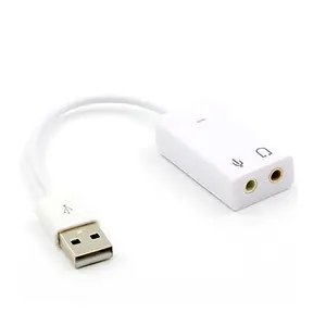 Bộ Chuyển Đổi Thẻ Âm Thanh USB Ngoài 7.1 Tai Nghe Âm Thanh Ảo USB Sang 3D Giắc Cắm Micro 3.5Mm Cho Máy Tính Xách Tay Máy Tính Xách Tay