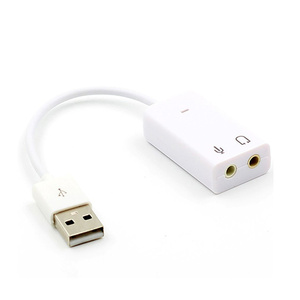 Kartu suara USB eksternal 7.1 adaptor USB ke 3D, mikrofon Headset <span class=keywords><strong>Audio</strong></span> suara Virtual 3.5mm Jack untuk Laptop PC Notebook - Product Image 3