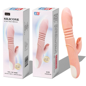 JUNCAI Fairy <b>Vibrator</b> Telescopic Heating and <b>Rechargeable</b> Female Tongue Licking Masturbator Adult Sex Toy Wholesale - Product Image 2