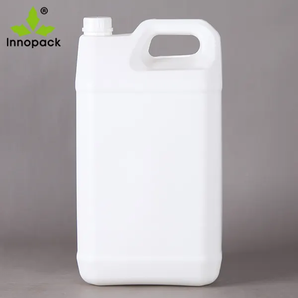 10 liter jerigen plastik untuk kimia alkohol HDPE putih transparan food grade