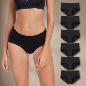 Womens Menstrual Underwear Briefs High Rise Leakproof Breathable Bamboo Panties Absorbent Period Protection Comfort Fit Soft - Product Image 4